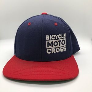 Blue and Red bicycle moto cross hat